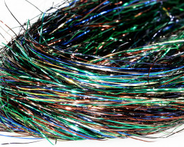 Fine 3D Tinsel Hair, Dark Peacock UVR / 81